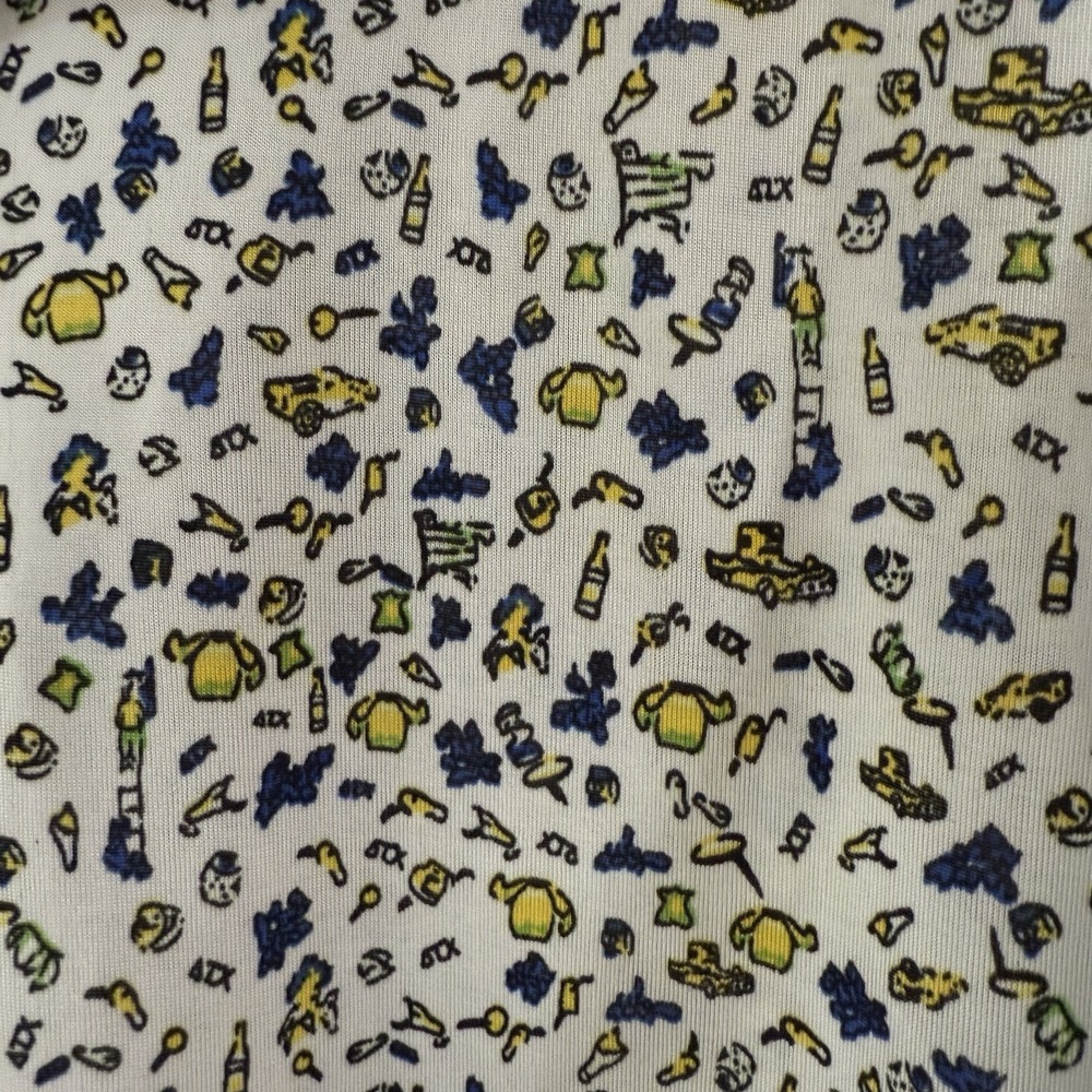 Hawke & Co Performance Golf Polo Shirt Mens XL Southern AOP BBQ Print Stretch - Picture 4 of 6